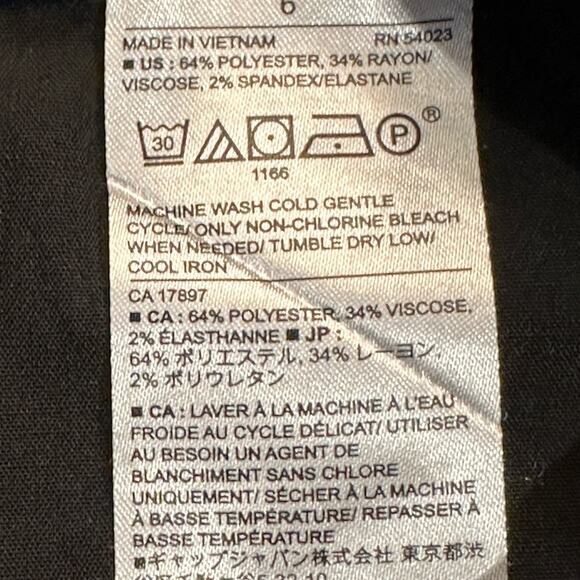 Banana Republic Navy Blue Multicolored Striped Belted Shorts Womens Size 6 - Picture 4 of 6